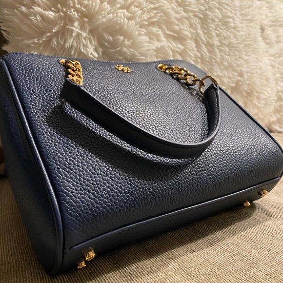 NEW Tory Burch Carter Small Tote - Blue - Picture 5 of 10